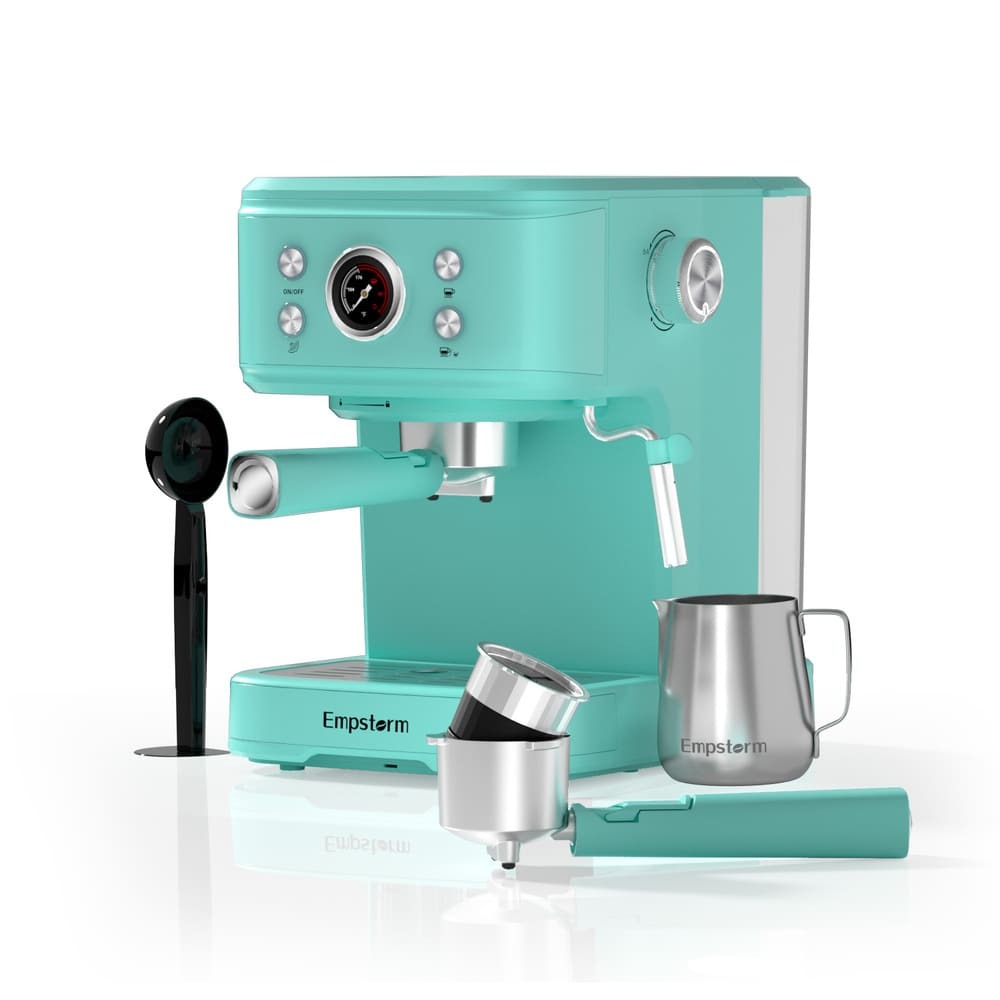 Empstorm® Espresso Machine 20 Bar EM-04E | Semi-Automatic Coffee Maker with Milk Frother