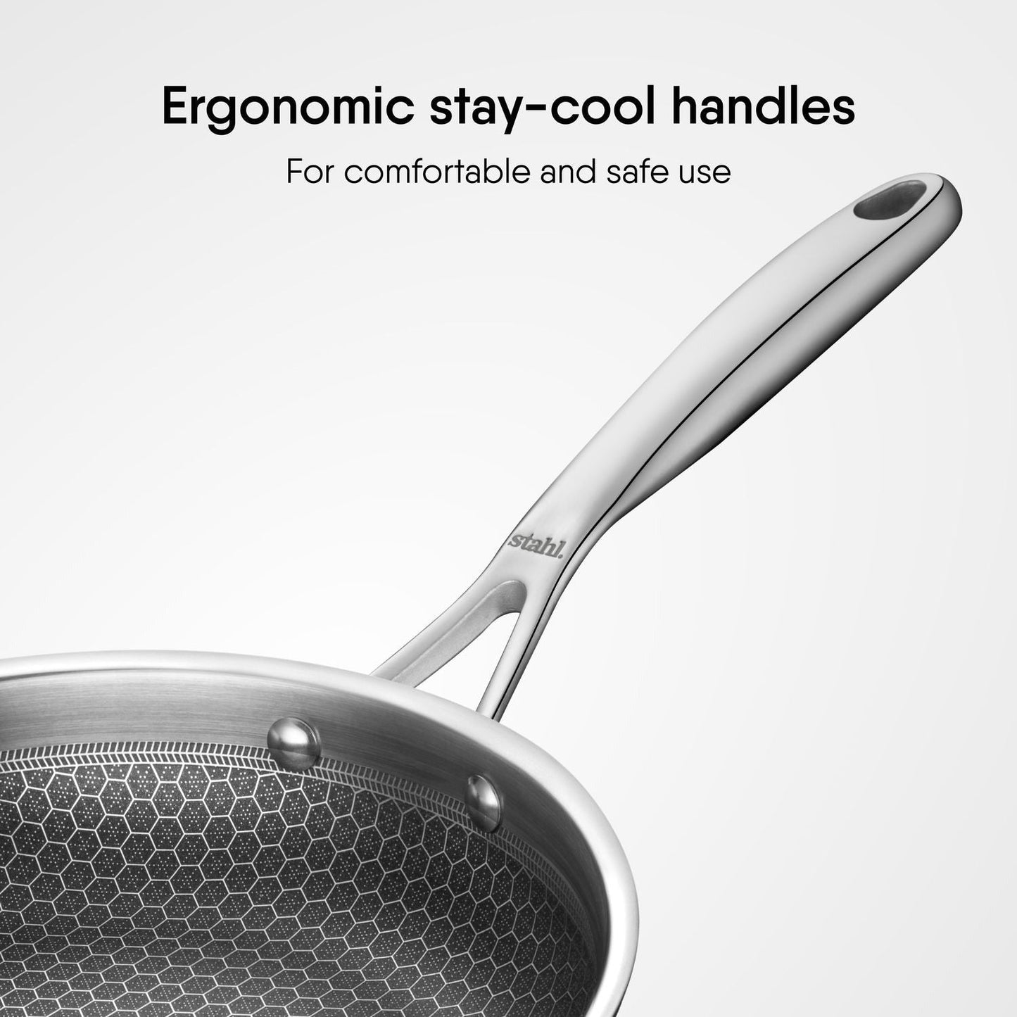 Stahl Triply Stainless Steel Frypan | Artisan Hybrid Series Induction Pan