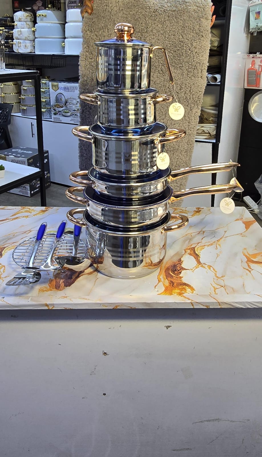 16pc Vulcana Stainless Cooking Set