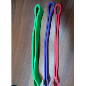 Three-piece resistance bands