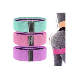 Fitness Resistance Rubber Elastic Yoga Expansion Bands -3pcs