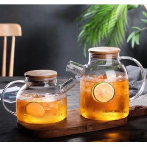 Glass Teapot With Infuser, Kettle For Stove Top, Clear Tea