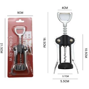 Multifunctional Zinc Alloy Bottle Opener Set - Wine Corkscrew, Beer Opener & Stainless Steel Champagne Bottle Opener with Flared Mouth