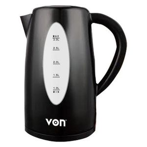 VON VSKL03BNK Cordless Kettle, 3L - Black