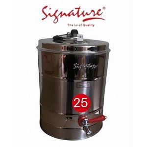 Signature STAINLESS STEEL DOUBLE WALL TEA URN NON ELECTRIC 15L