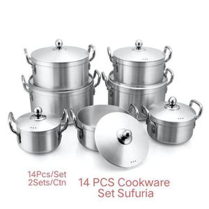 Greatstar 14pc Stainless Steel Cookware