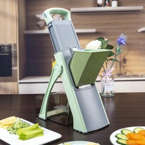 Mini Kitchen Multi-Functional Vegetable Chopper - Lazy Home Food Slicer Dicer for Shredding Potato & Cucumber
