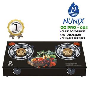 Glass Tabletop Burner with 6 kgs regulator and pipe