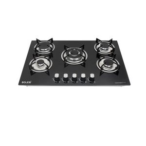 Bolesi Hob 5gas Tampered Glass Cooker HB-57005 60*80cm