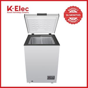 K-Elec KC13-KCS - 100L Chest Freezer, Silver (3YR WRTY)