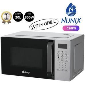 Nunix 20L Digital Microwave Oven With Grill C20PG Silver