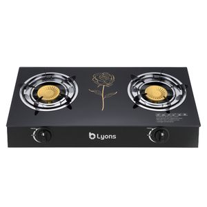 Lyons GK-022 Two Burner Glass Top & Infrared Double Burner (1YR WRTY)