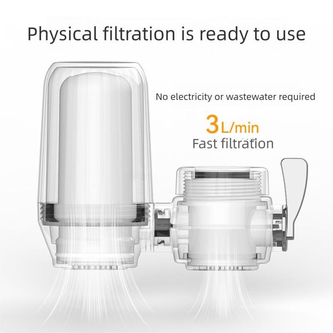 W7 Universal Faucet Water Filter – Ceramic Cartridge Purifier – Removes Chlorine, Odor, Sediment