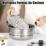 5-Piece Stainless Steel Cookware Set, Kitchen Cookware Set with Lids and Scald-Proof Handles, Suitable for All Stove Types Induction, Gas