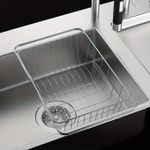 1pc, Retractable Stainless Steel Sink Strainer Drain, Telescopic Drain Basket