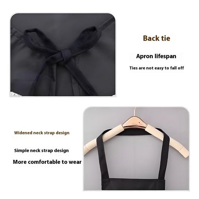 OVO TOUMI Premium PVC Waterproof Apron - Adjustable Unisex Kitchen Apron with Utility Pocket