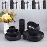 20pcs Dinnerware Set (4 cups + 4 bowls + 8 plates + 4 cutlery pieces)