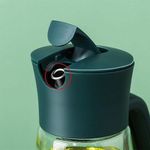 630ML Automatic Flip Cap Auto Refill Glass Soy Sauce Bottle