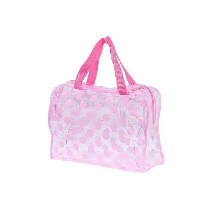 Dot Women Transparent PVC Cosmetic Bags Swimming Bags Waterproof Necesser Wash Toiletry Tote Bag Makeup Pouch Case