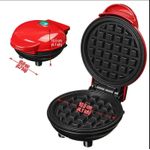 Mini Waffle Maker Breakfast Maker-Red