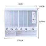 Cereal Dispenser Rice - Food Storage Keeper - White/Clear