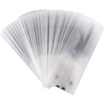 100pcs Translucent Plastic Bags, BetterJonny Cellophane Bags with 100Pcs Hand Made Stickers for Cookie, Cake, Chocolate, Candy, Bakery Party Supplies