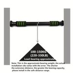 Adjustable door frame hanging rod, indoor wall-mounted horizontal bar fitness equipment, suitable for strength training
