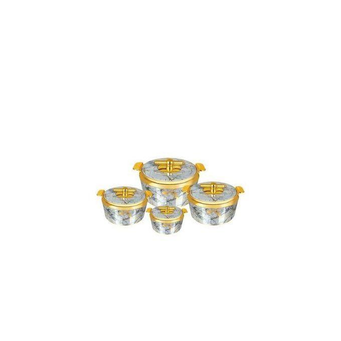 Signature 4 Pcs Pearl Platina Hotpots (700/1000/1500/2500ml)