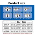 12Pcs Heavy Non-Stick Cooking Pot Set/Cookware Set With Frying Pan - With Glass Lid - Gold