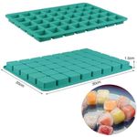 2 Pack 40-Cavity Square Caramel Candy Silicone Molds,Chocolate Forf Truffles, Keto Snacks, Whiskey Ice Cube Tray,Grid Fondant Mould,Hard Candy Pralines Gummy Jelly Mold
