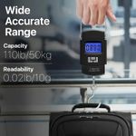 Luggage Scale Portable Digital Hanging Scale for Travel, Suitcase Weight Scale 110Lb/ 50kg Capacity