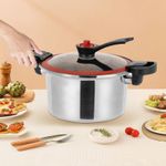 3L stainless steel low-pressure cooker, multi-functional double-handled soup pot