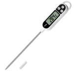 Digital Meat Food Thermometer for Cooking Kitchen BBQ, Probe Instant Read Thermometer with Long Probe for Candy Candle Milk Yogurt Deep Fry Roast Baking Temperature