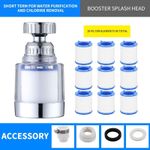 Kitchen faucet filter, chlorine heavy metal removal filter