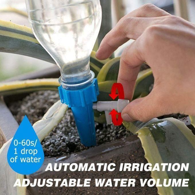 20 Pack Auto Drippers Self Plant Watering Spikes Automatic Adjustable Control Valve Switch Design
