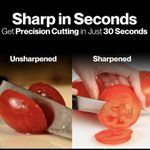 CYFAZA Kitchen Knife Accessories: 3-Stage Knife Sharpener Helps Repair, Restore, Polish Blades and Cut-Resistant Glove Black