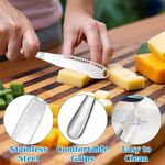 2 Pack Butter Spreader Knife – 3-in-1 Butter Curler, Slicer, and Spreader, Silver
