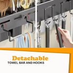 TIMBUTUS Kitchen Utensil Hanger Hook,Wall Mounted Rack