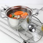 5 Pack Stainless Steel COOKWARE HOB STOCKPOT Pot Casserole Set with Glass LIDS
