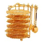 6 Tier Serving Stand With Platter Serving Dishes And 6 Spoons For Weddings Tea Party Entertaining Kitchen Holiday Gatherings