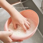 Multi-purpose Rice Drainage Basket And Fruit And Vegetable Drainage Sieve