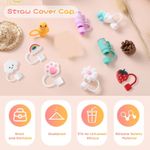 10pcs Straw Cover Cap For Stanley Cup