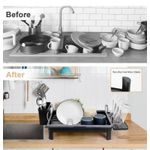 Dish Drying Draining Rack for Kitchen - Black