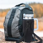 Water Bottle Carrier Bag Compatible With Stanley 40oz Tumbler (black)