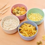 Household 4pcs Bowl Wheat Straw Environmental Protection Bowl Dinner plate Noodle Kitchen & Dining room appliances Plates