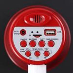 Handheld Megaphone with Loud Speaker, Recorder USB Memory Card Input Announcing Talk Record Play Siren Music, Rechargeable Battery Included