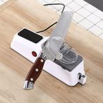 Kitchen Electric Double Sided Kn ife Sharpen er, Specification: USB Plug