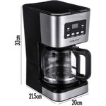 Sokany Digital Coffee Maker – Anti Dripping Function, Permanent Filter With Handle, Detachable And Washable Drip Tray