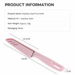 Stainless Steel Paring Knife with Protective Sleeve Green Fruit Vegetable Kitchen Cutter