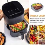 2-Pack Square Silicone Air Fryer Liner - Reusable Air Fryer Basket